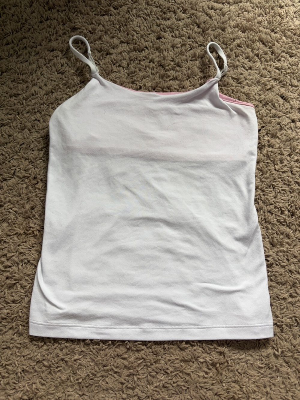 Bleuet White Women's Spaghetti Strap Tank Top